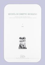 Rivista di diritto romano (2001). Vol. 1: Basilicorum libri LX tomus I (libri I-XII).