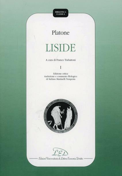 Platone. Liside. Vol. 1 - copertina