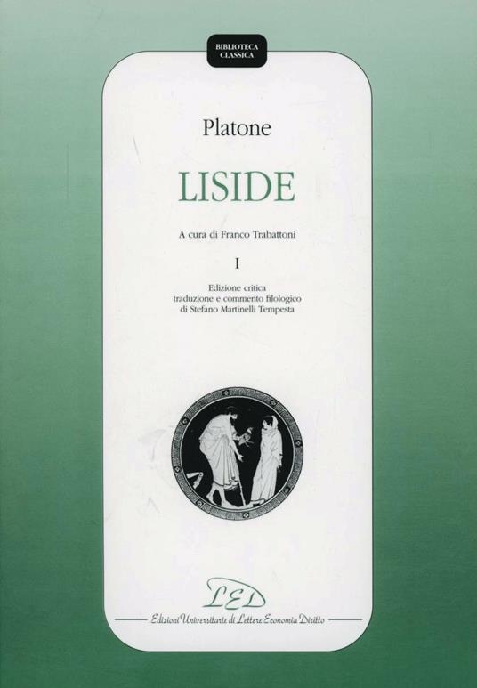 Platone. Liside. Vol. 1 - copertina