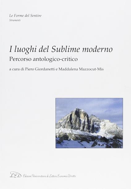 I luoghi del sublime moderno. Percorso antologico-critico - copertina