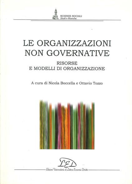 Le organizzazioni non governative. Risorse e modelli di organizzazione - copertina