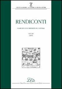 Rendiconti. Classe di scienze matematiche e naturali (2005). Vol. 139 - copertina
