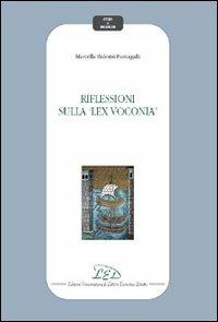 Riflessioni sulla «lex voconia» - Marcella Balestri Fumagalli - copertina
