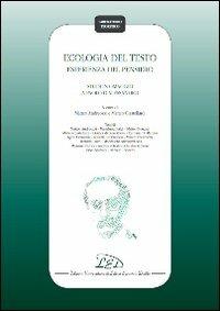 Ecologia del testo. Esperienza del pensiero. Studi in omaggio a Paolo D'Alessandro - copertina