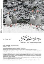 Relations. Beyond Anthropocentrism (2015). Vol. 5\1: Food: shared life.