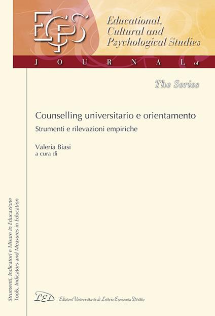Counselling universitario e orientamento. Strumenti e rilevazioni empiriche - copertina