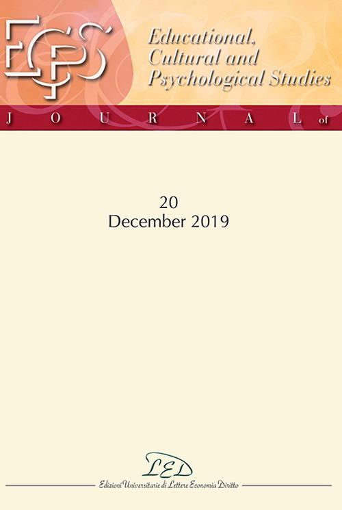 Journal of educational, cultural and psychological studies (ECPS Journal) (2019). Vol. 20: December - copertina