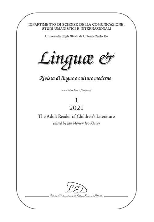 Linguae &. Rivista di lingue e culture moderne. Ediz. italiana e inglese (2021). Vol. 1 - copertina