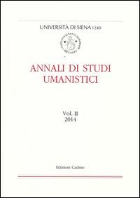 Annali di studi umanistici (2014). Vol. 2 - copertina