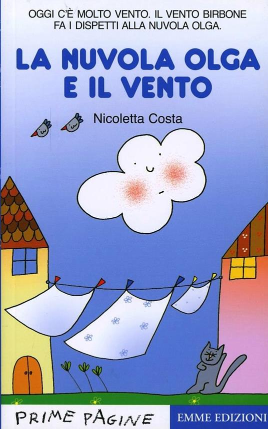 La nuvola Olga e il vento. Stampatello maiuscolo - Nicoletta Costa - copertina