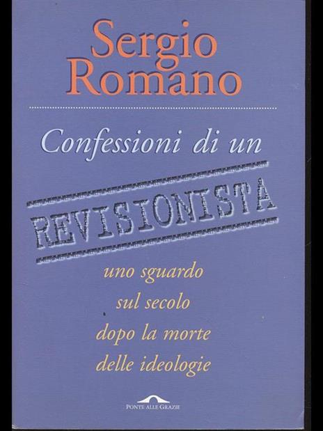 Confessioni di un revisionista - Sergio Romano - copertina