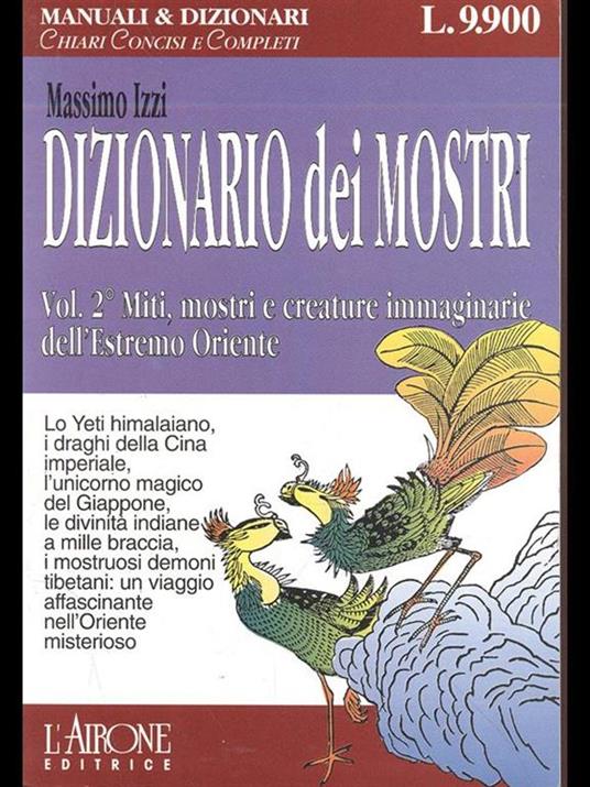 Dizionario dei mostri. Vol. 2 - Massimo Izzi - copertina
