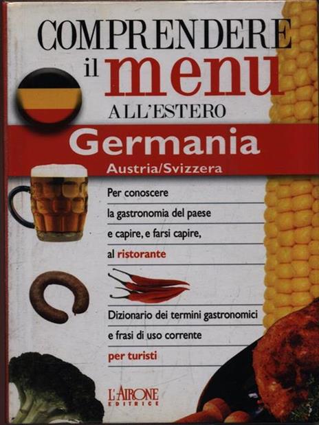 Dizionario del menu per i turisti. Germania - copertina