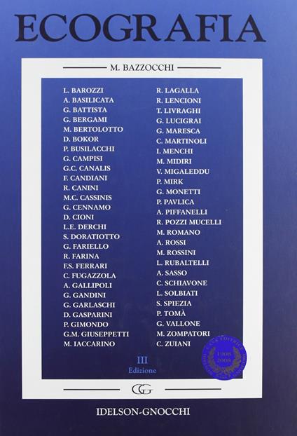 Ecografia - Massimo Bazzocchi - copertina