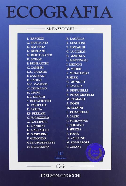 Ecografia - Massimo Bazzocchi - copertina