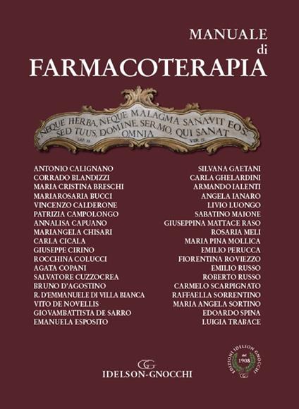 Manuale di farmacoterapia - copertina