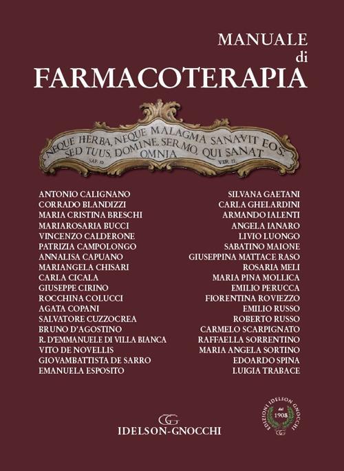 Manuale di farmacoterapia - copertina