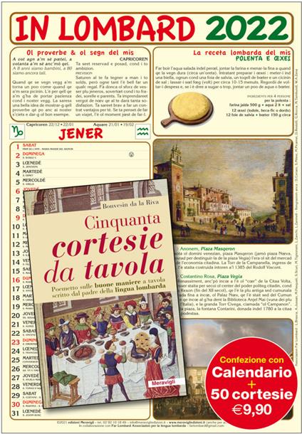 In lombard 2022-Cinquanta cortesie da tavola - copertina