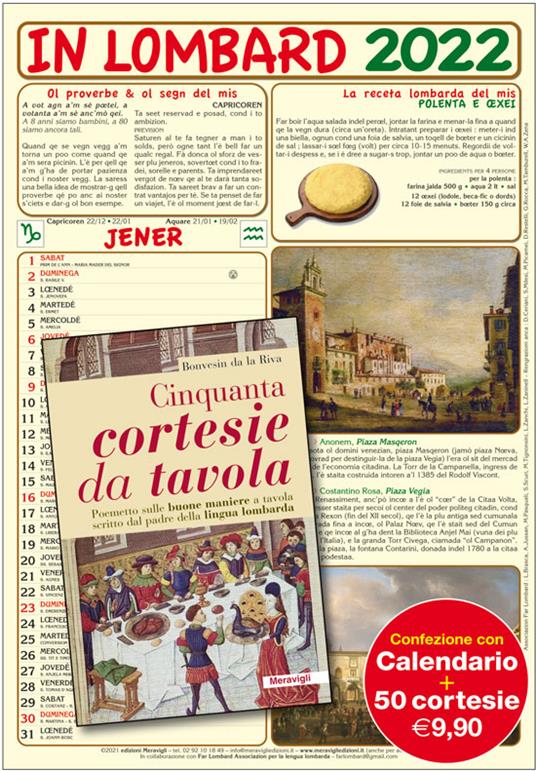 In lombard 2022-Cinquanta cortesie da tavola - copertina