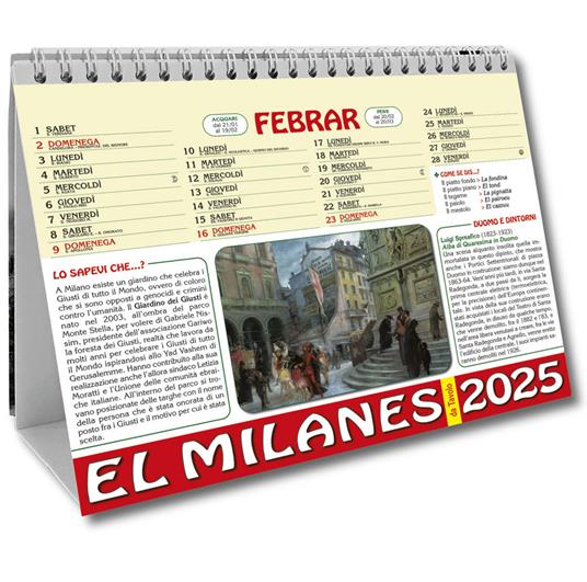 El Milanes 2025. Calendario da tavolo - copertina