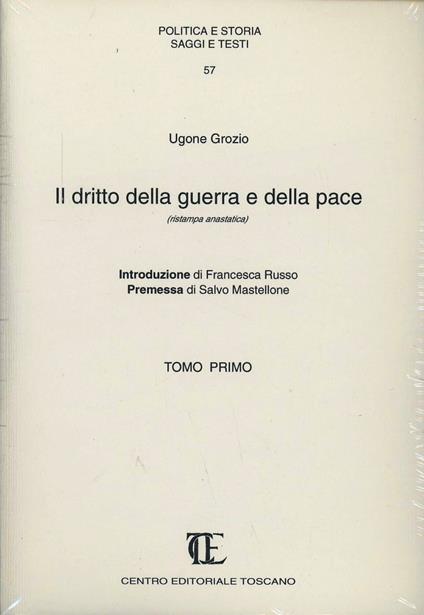 Il diritto della guerra e della pace (rist. anast.) - Ugo Grozio - copertina