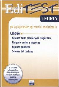 Editest. Teoria per la preparazione agli esami di ammissione in lingue. Con CD-ROM - copertina