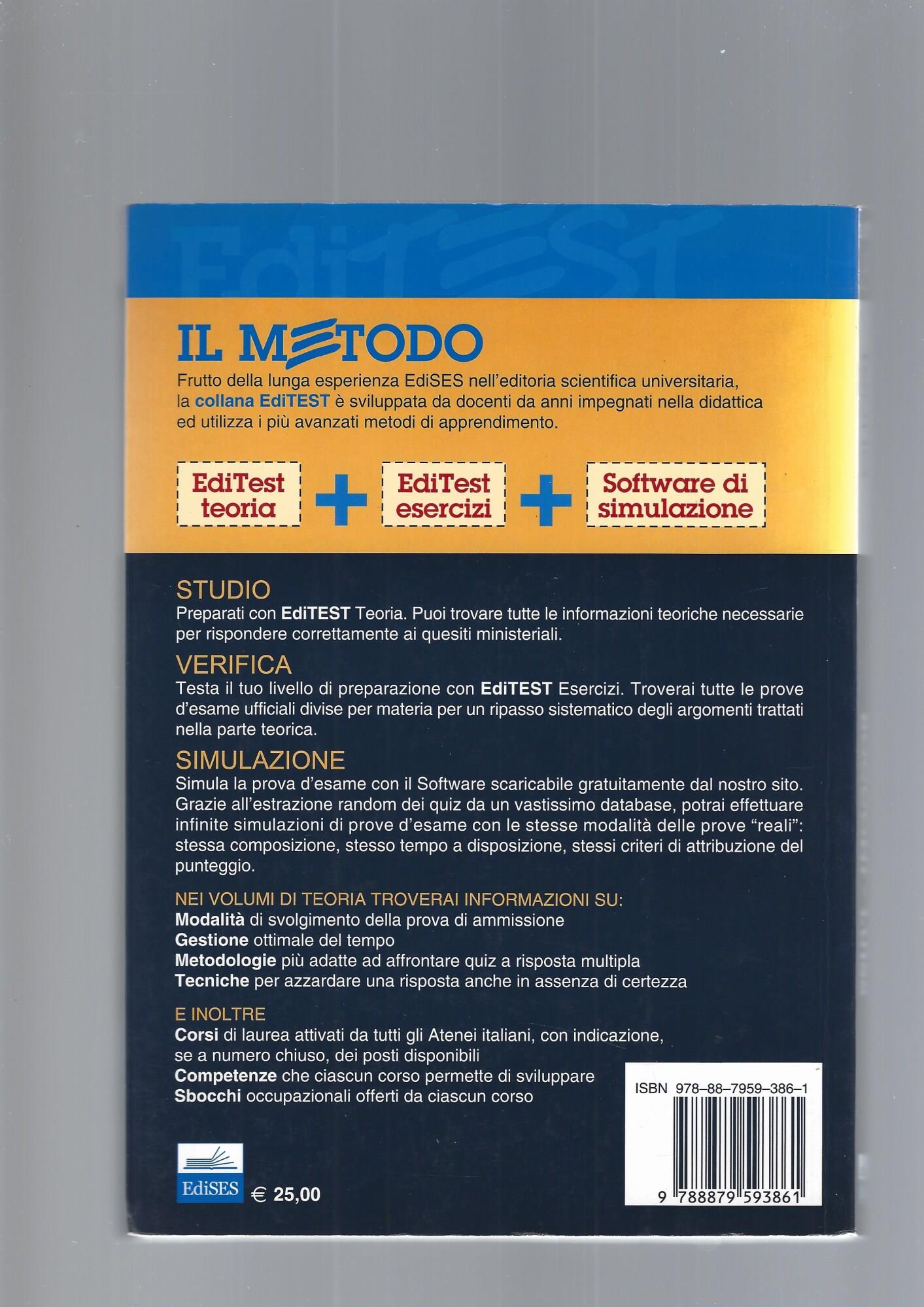 Editest. Esercizi per la preparazione agli esami di ammissione di Bocconi, Luiss e corsi di laurea a numero programmato in economia, giurisprudenza, scienze politich