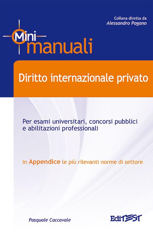 Diritto internazionale privato - Pasquale Caccavale - copertina