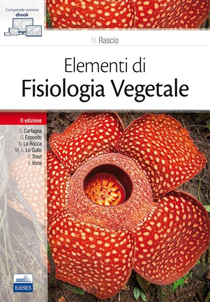 Elementi di fisiologia vegetale - Nicoletta Rascio - copertina