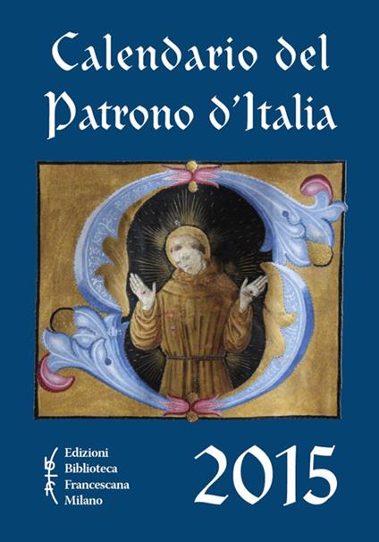 Calendario del patrono d'Italia 2015 - copertina