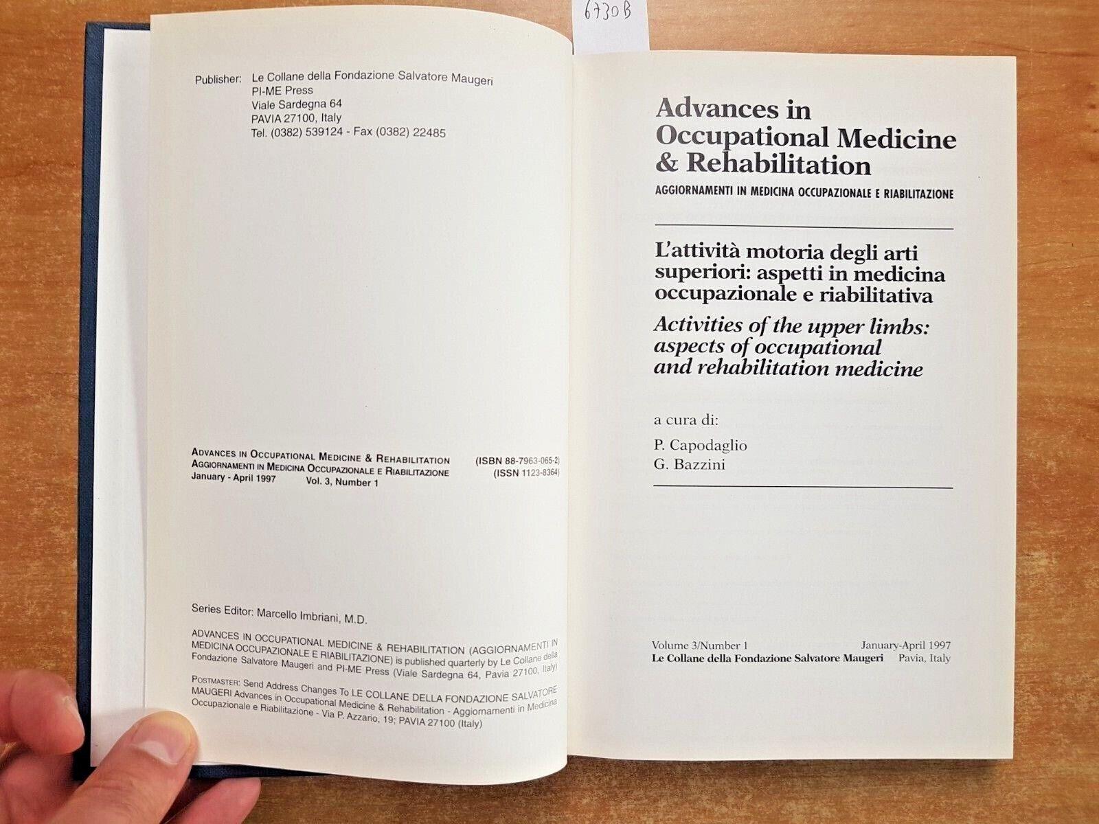 Activities of the upper limbs: aspects of occupational and rehabilitation medicine