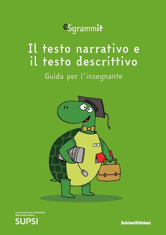 Sgrammit: quaderno verde docente. «Il testo narrativo e il testo descrittivo» - copertina