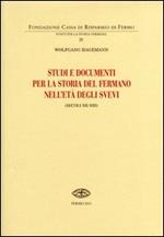 Studi e documenti per la storia del Fermano nell'età degli Svevi (secoli XII-XIII)