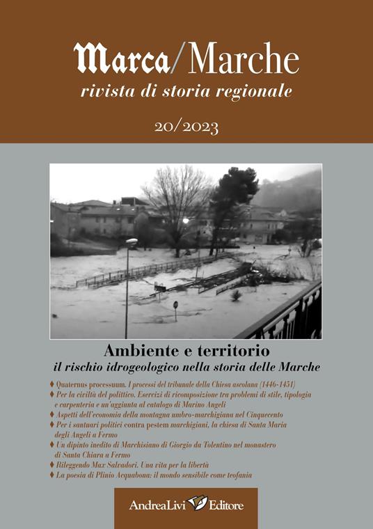 Ambiente e territorio: il rischio idrogeologico nella storia delle Marche - Carlo Pongetti - copertina