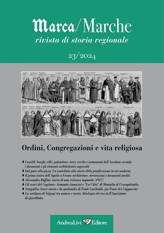 Marca/Marche. Rivista di storia regionale (2024). Vol. 23: Ordini, congregazioni e vita religiosa - copertina