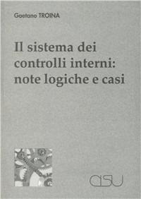 Il sistema dei controlli interni. Note logiche e casi - Gaetano Troina - copertina