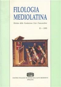 Filologia mediolatina. Vol. 2 - copertina
