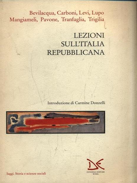 Lezioni sull'Italia repubblicana - copertina