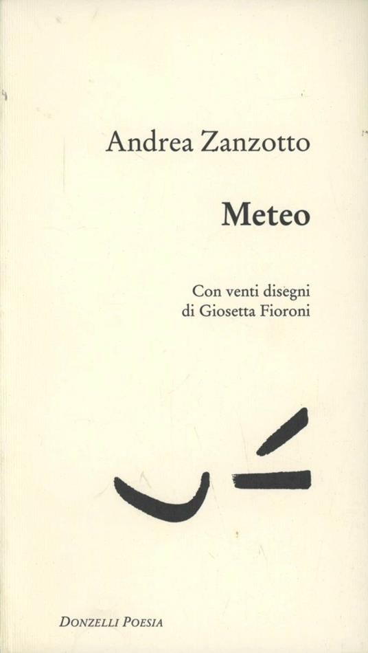 Meteo - Andrea Zanzotto - copertina