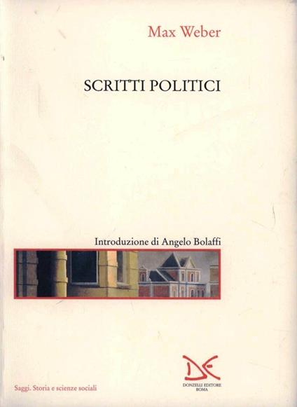 Scritti politici - Max Weber - copertina