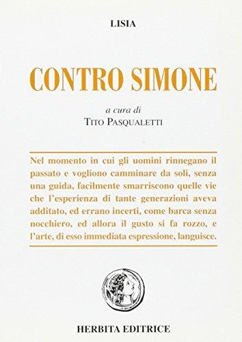 Contro Simone - Lisia - copertina