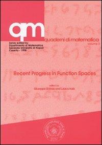 Recent progress in function spaces - Giuseppe Di Maio,Lubica Hola - copertina
