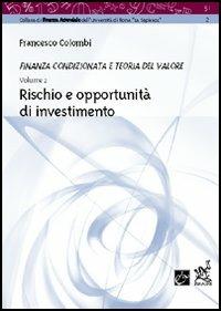 Rischio e opportunità di investimento - Francesco Colombi - copertina