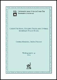 Credit frictions, housing prices and optimal monetary policy rules - Caterina Mendicino,Andrea Pescatori - copertina