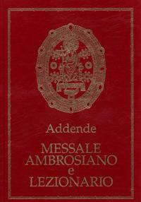 Messale ambrosiano e Lezionario. Addende - copertina