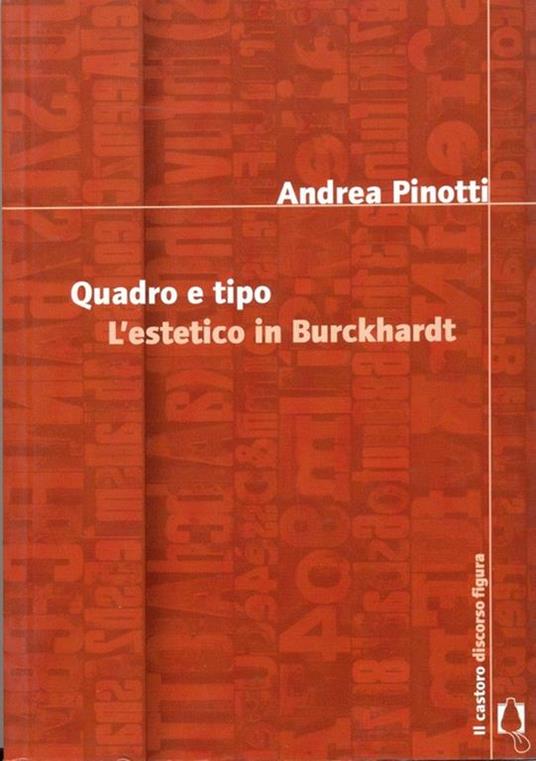Quadro e tipo. L'estetico in Burckhardt - Andrea Pinotti - 2