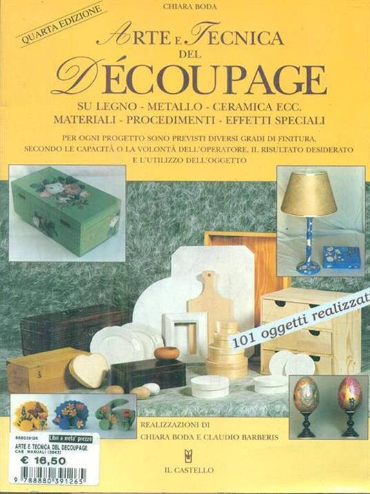 Arte e tecnica del decoupage - Chiara Boda - copertina