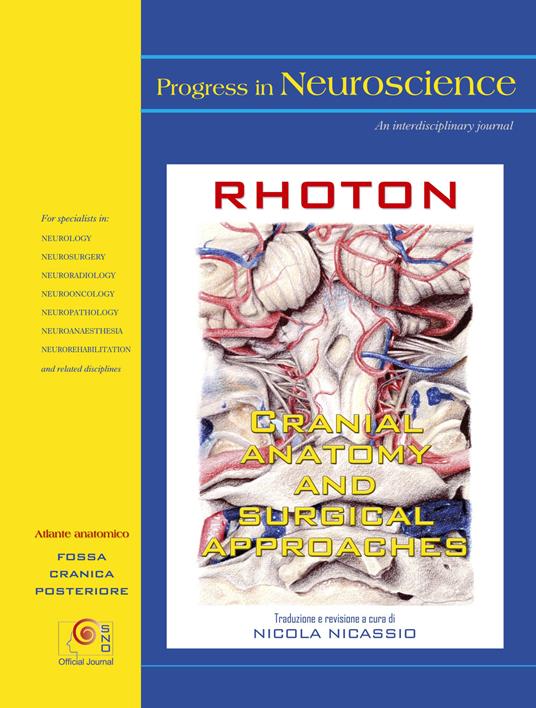 Rhoton cranial anatomy and surgical approach-Atlante anatomico fossa cranica posteriore - Albert Loren Jr. Rhoton - copertina