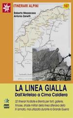 La linea gialla. Da Casera Razzo a Cima Caldiera