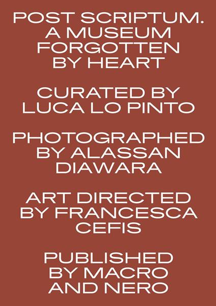 Post scriptum. A museum forgotten by heart - Alassan Diawara - copertina